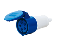 Acoplamento Lukma Azul 3P+T 16A 9H 220V Acoplamento Lukma Azul 3P+T 16A 9H 220V