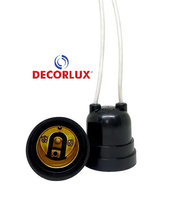 Soquete Preto E-27 com Rabicho