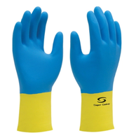 Luva Neopreme Supermix Amarela /Azul - Tamanho G