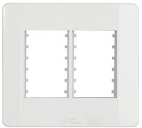 Placa 4X4 para 6 Módulos - Linha Rapid Branca