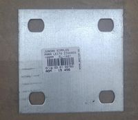 Junção 4 Furos para leito Zincado - 100mm