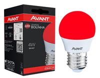 Lâmpada LED Bolinha 4W Vermelha Bivolt