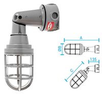 Luminária Blindada Reclinável Com Lente de Policarbonato - E27 - AR2200