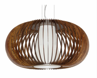 Pendente  Stecche Di Legno N° 14 Café