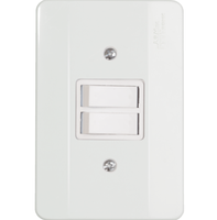 Interruptor - 2 Simples 10A com placa - Linha Milleniun