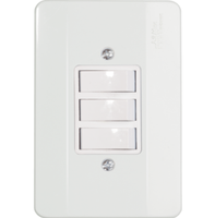 Interruptor - 3 Paralelos 10A com placa - Linha Milleniun