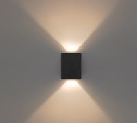 Arandela Effekt 2 Fachos Abertos 8W Preto Bivolt