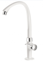 Torneira para Cozinha Mesa Tigre Linea Branco com Cromado