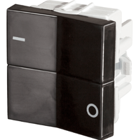 Módulo Interruptor Bipolar Simples 10A - Linha Rapid Preta