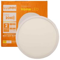 Placa LED Externa 24W Redonda 30cm 4.000K Bivolt