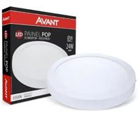 Placa LED Externa Redonda - 6500K - 24W Bivolt