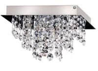Plafon com Cristal Itália Base Quadrada