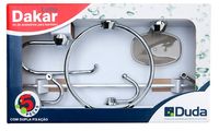 Kit Banheiro Mônaco Fumê 5 Peças