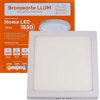Placa LED Externa 18W 21X21cm 4.000K Bivolt