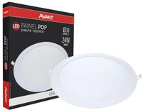 Placa LED Embutir 6500K - 24W Bivolt - Redonda 30cm