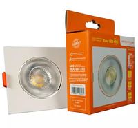 Plafon Embutir LED 3W 6.500K Quadrado Bivolt