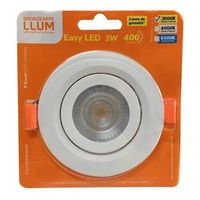 Plafon LED Embutir 5W 3.000K Redondo Bvolt