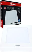 Placa LED Externa POP - 6500K 12W Bivolt - 17X17
