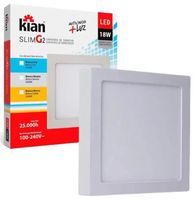 Placa Led Externa 18w 22,5x22,5cm  6.000k Bivolt