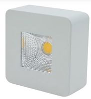 Plafon LED Externo 5W Quadrado 4.000K Branco Bivolt