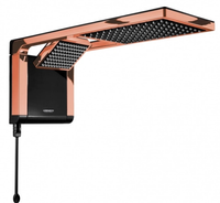 Chuveiro Eletrônico 220v 6800w Acqua Storm Duo Preto Com Cromado