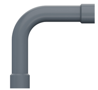 Curva 90° Eletroduto Condulete Top Cinza 3/4''