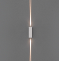 Arandela Wall Mini 5W 2 Fachos Fechados 3000K Branco Bivolt