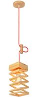 Pendente Oka Ripado Twist 12x12cm Madeira