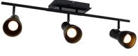 Spot Noir 3xe27 Preto Brilho