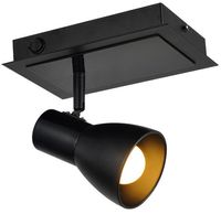 Spot Noir Quadrado 1xe27 Preto