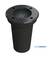 Led Balizador Solo Redondo 6W - 2700K Bivolt Preto