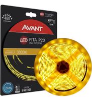 Fita LED Interna 4,8W/M 3.000K 12V - Rolo 5 metros