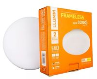 Placa LED Externa Frameless 32W Redonda 4000k Branco Bivolt