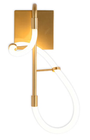 Arandela Mantra Dourado e Branco