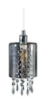 Pendente Versailles Cilíndrico 1xe27 Vidro Fumê