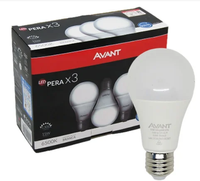 Lâmpada LED Bulbo 15W 6.500K Pack com 3 Lâmpadas Bivolt