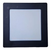 Placa LED Embutir POP 18W 6500K  Preto 21x21 Bivolt