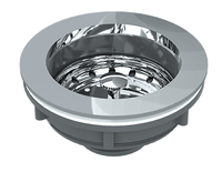 Válvula de Escoamento para Pia Americana com aba Inox - 4.1/2