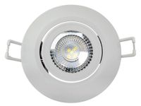 Plafon LED Embutir Redondo - 4000K - 5W Bivolt