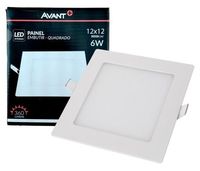 Placa LED Embutir POP 4000K  6W 12X12 - Bivolt