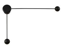 Arandela LED Compass Duo - 2700K - 10W - Preto Fosco