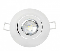 Plafon LED Embutir - 3000K - 7W Bivolt