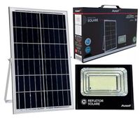 Refletor LED 100W Com Sensor de Presença 6.500K + Painel Solar