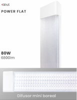 Luminária LED Power Flat Opus 80W 4000K Bivolt
