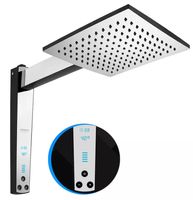Chuveiro Acqua Century Digital 7500W  Preto/ Cromado 220V