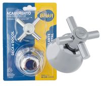 Acabamento Para Registros Cromado C37 Padrão Deca/Docol - Volante de Metal