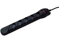 Filtro de Linha 5 Tomadas + 3 entradas USB - Modelo: QFL5UP