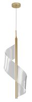 Pendente LED Ruban 9W 3.000K Dourado Fosco