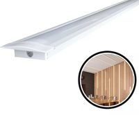Perfil Embutir Risque 24x08mm 2 Metros Branco