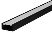Perfil Sobrepor Risque 17x08mm 3 Metros Preto